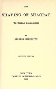 Cover of: The shaving of Shagpat by George Meredith