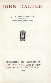 Cover of: John Dalton