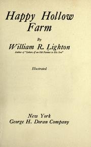 Cover of: Happy Hollow farm by William Rheem Lighton