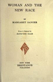 Cover of: Woman and the new race by Margaret Sanger