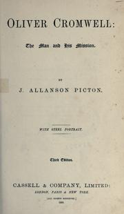 Cover of: Oliver Cromwell by J. Allanson Picton