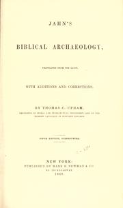 Cover of: Jahn's Biblical archaeology by Johann Jahn, Johann Jahn