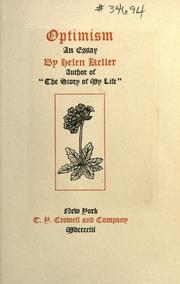 Cover of: Optimism by Helen Keller