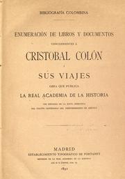 Bibliografía Colombina by R. Academia de la historia Madrid.