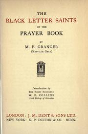 Cover of: The black letter saints of the prayer book