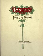 Cover of: Pansies by Phillips Brooks