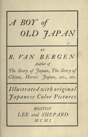 Cover of: A boy of old Japan