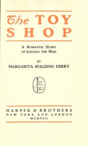 Cover of: The toy shop by Margarita Spalding Gerry