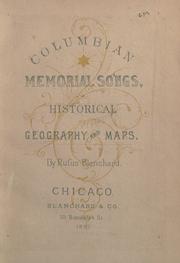 Cover of: Columbian memorial songs, historical geography and maps