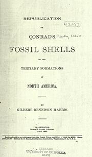 Cover of: Republication of Conrad's Fossil shells of the Tertiary formations of North America
