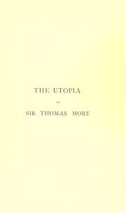 Cover of: Utopia in Latin and in English