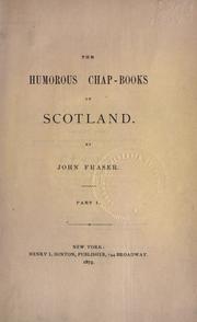 Cover of: The humorous chap-books of Scotland.