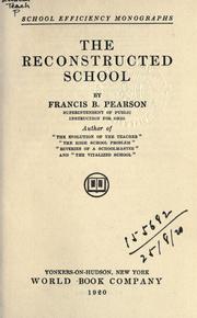 Cover of: reconstructed school.