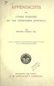 Cover of: Appendicitis and other diseases of the vermiform appendix.