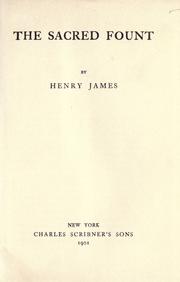 Cover of: The sacred fount by Henry James