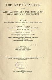 Cover of: Vocational studies for college entrance by by Cheesman A. Herrick ... Henry W. Holmes ... Theodore de Laguna ... Virgil Prettyman ... W.J.S. Bryan ...