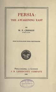 Cover of: Persia, the awakening East