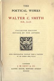 Cover of: Poetical works. by Walter Chalmers Smith