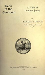 Cover of: Songs of the covenant: a tale of London Jewry