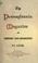 Cover of: The Pennsylvania magazine of history and biography