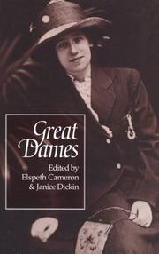 Cover of: Great dames by edited by Elspeth Cameron and Janice Dickin.