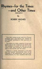 Cover of: Rhymes - for the times - and other times. by Hughes, Robert