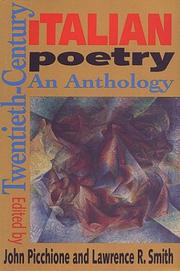 Cover of: Twentieth-century Italian poetry by edited by John Picchione and Lawrence R. Smith.