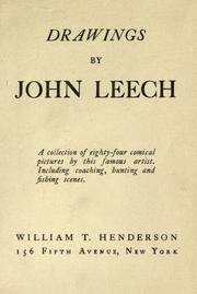 Cover of: Drawings by Leech, John