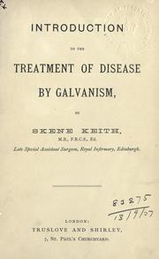 Cover of: Introduction to the treatment of disease by galvanism.