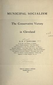 Cover of: Municipal socialism: the conservative victory in Cleveland
