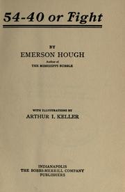 Cover of: Fifty-four - forty or fight. by Emerson Hough