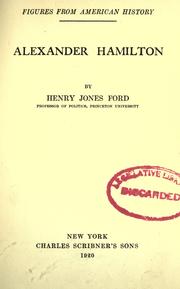 Cover of: Alexander Hamilton by Henry Jones Ford, Henry Jones Ford