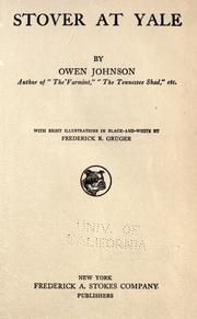 Cover of: Stover at Yale by Owen Johnson