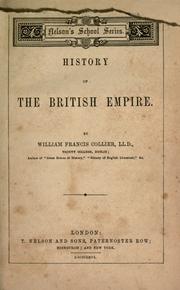 Cover of: History of the British Empire by William Francis Collier