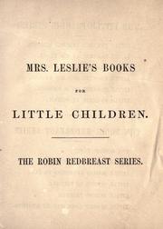 Cover of: Little robins learning to fly. by Madeline Leslie