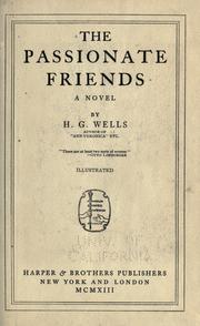 Cover of: The passionate friends by H. G. Wells