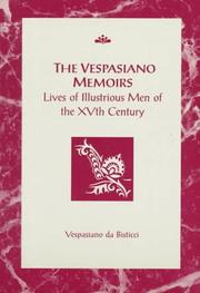 The Vespasiano memoirs by Vespasiano da Bisticci