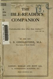 Cover of: The Bible-reader's companion