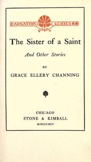 Cover of: The sister of a saint: and other stories