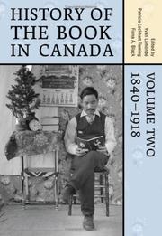 Cover of: History of the Book in Canada: Volume 2 by 