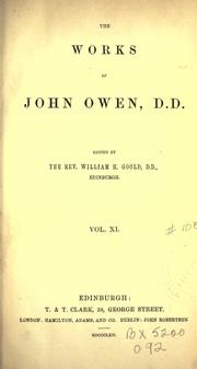 Cover of: The works of John Owen by John Owen