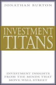 Cover of: Investment Titans by Jonathan Burton
