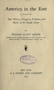 Cover of: America in the East by William Elliot Griffis