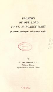 Cover of: The Promises of Our Lord to St. Margaret Mary