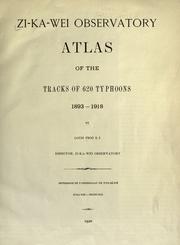 Cover of: Atlas of the tracks of 620 typhoons, 1893-1918. by L. Froc