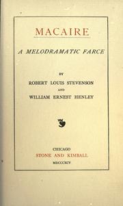 Cover of: Macaire by Robert Louis Stevenson