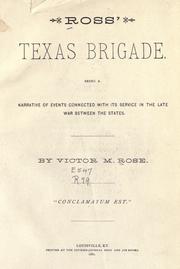 Cover of: Ross' Texas brigade