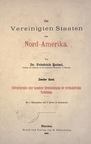 Cover of: Die Vereinigten Staaten von Nord-Amerika.