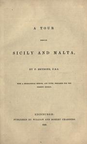 A tour through Sicily and Malta by P. Brydone
