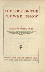 Cover of: Book of the flower show.